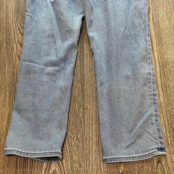 American Eagle Womens Mom Jeans Mid Rise Denim Stretch Light Wash Blue Size 10 - Picture 12 of 12